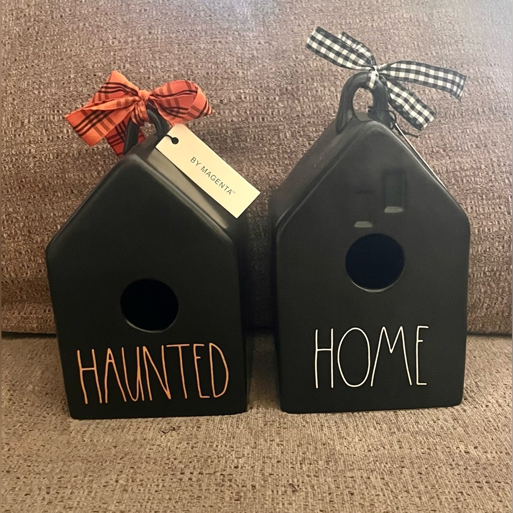 Rae Dunn HAUNTED & HOME Birdhouses⭐️